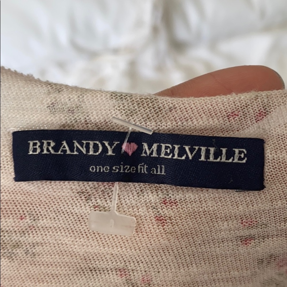 Brandy Melville Floral Tank Top - Picture 4 of 4